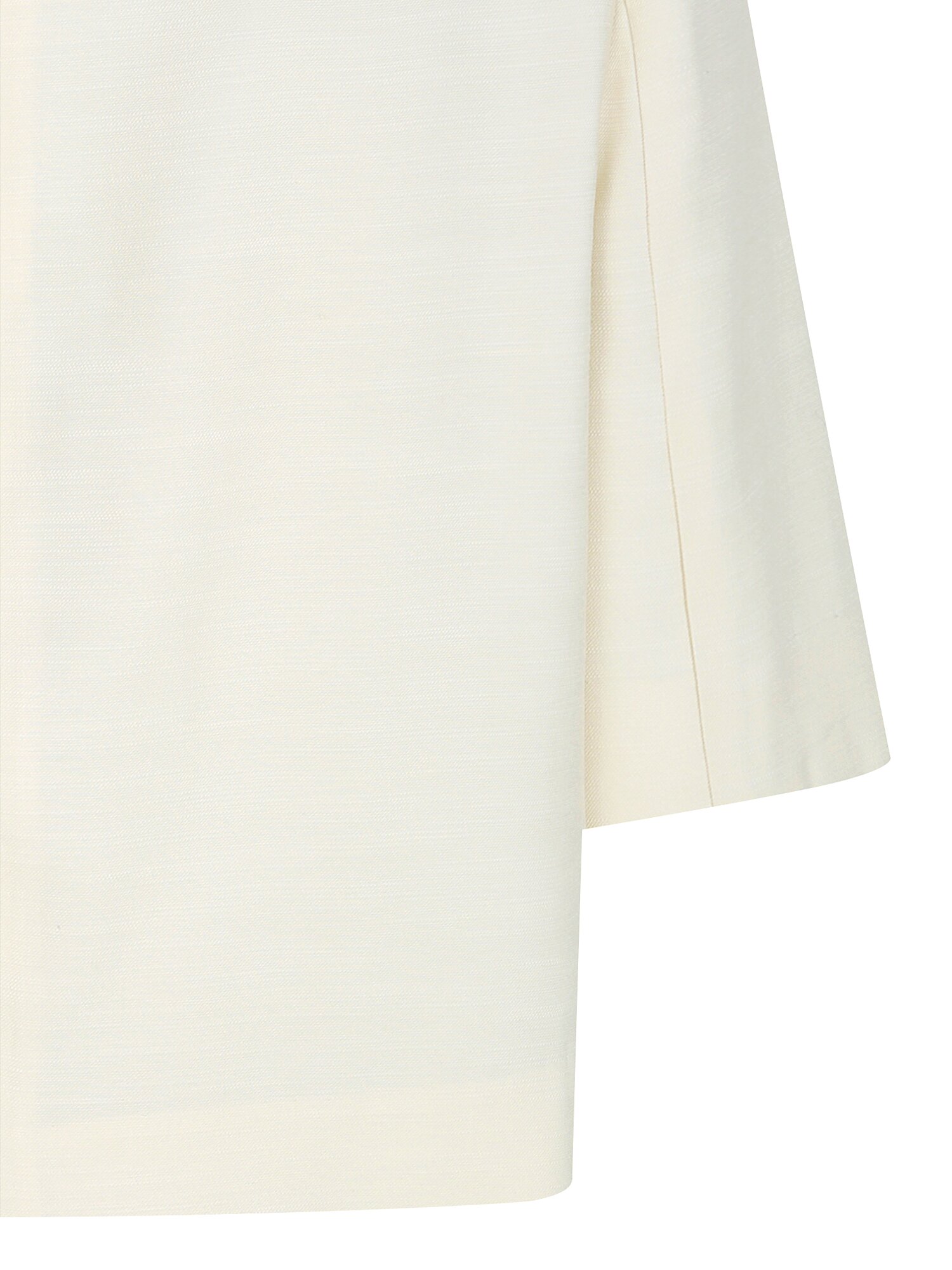 하프 슬리브 라운드넥 크롭 재킷 (CREAM)