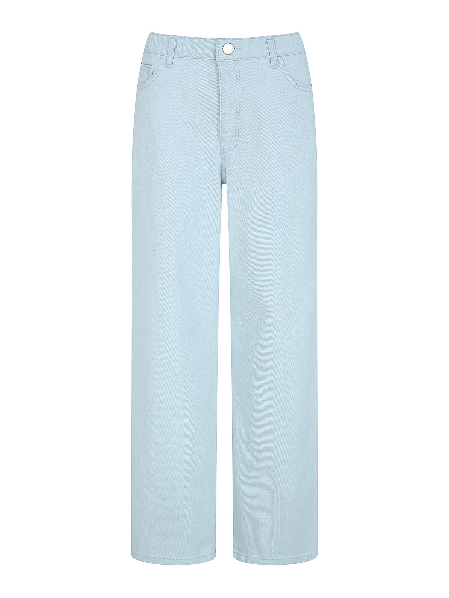 인밴딩 일자핏 데님 팬츠 (ICE BLUE)