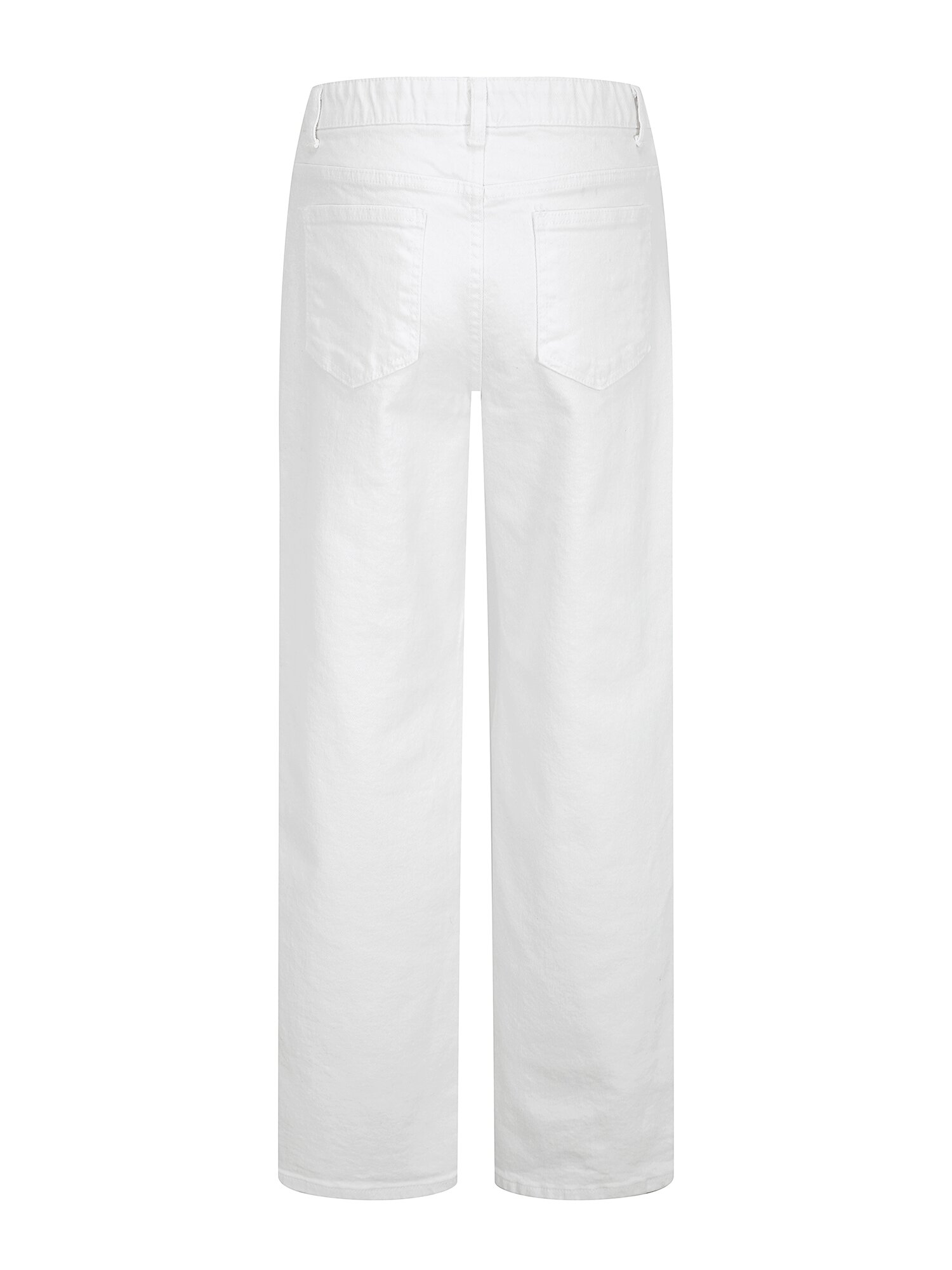 인밴딩 일자핏 데님 팬츠 (WHITE)