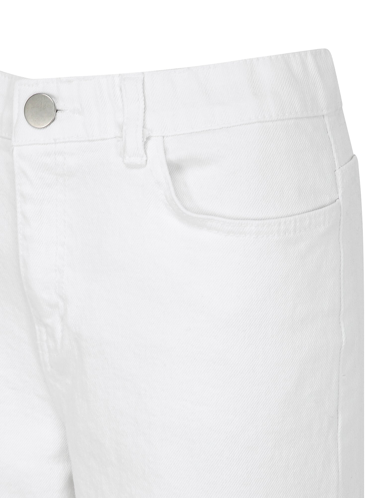인밴딩 일자핏 데님 팬츠 (WHITE)