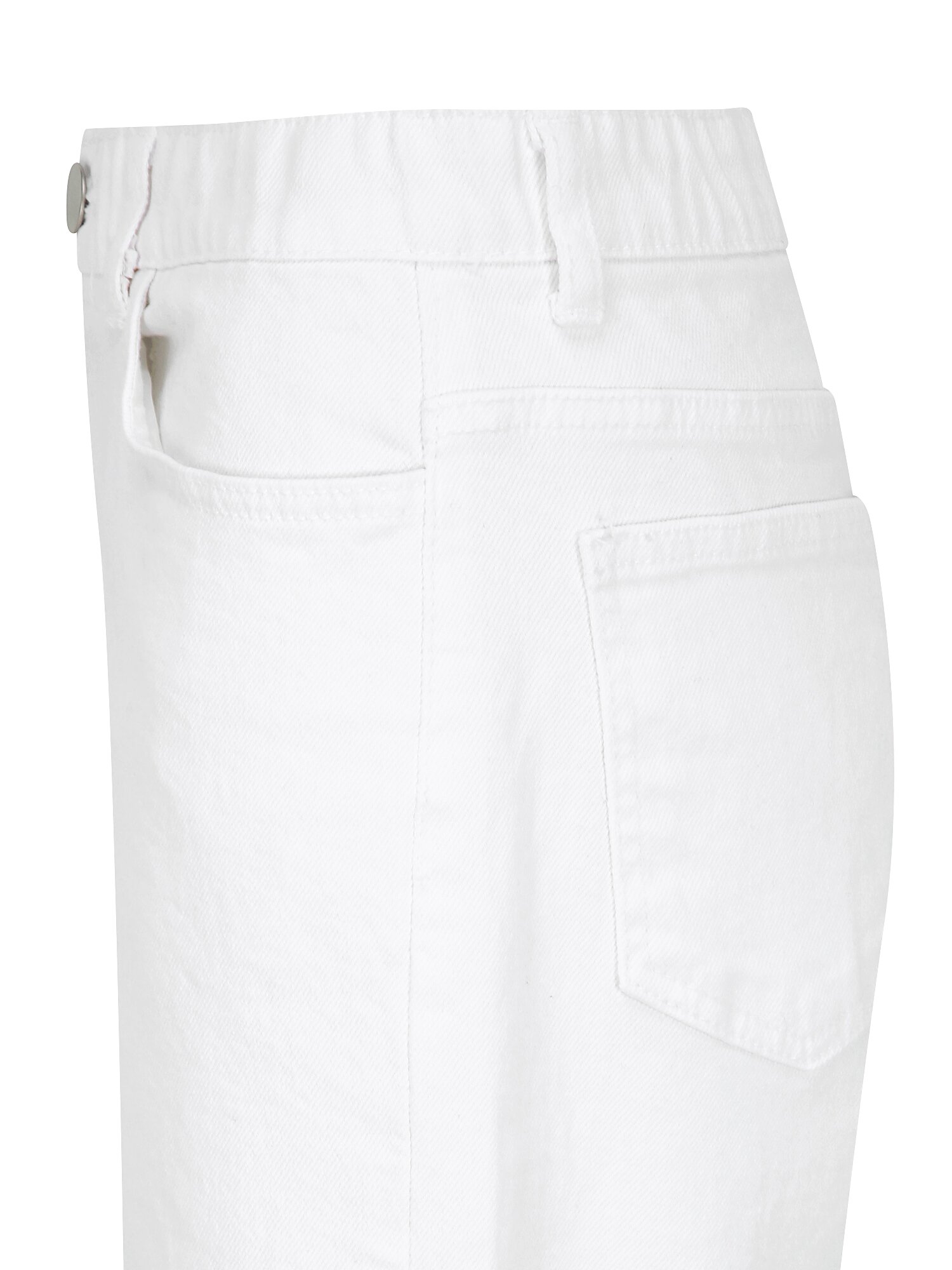 인밴딩 일자핏 데님 팬츠 (WHITE)