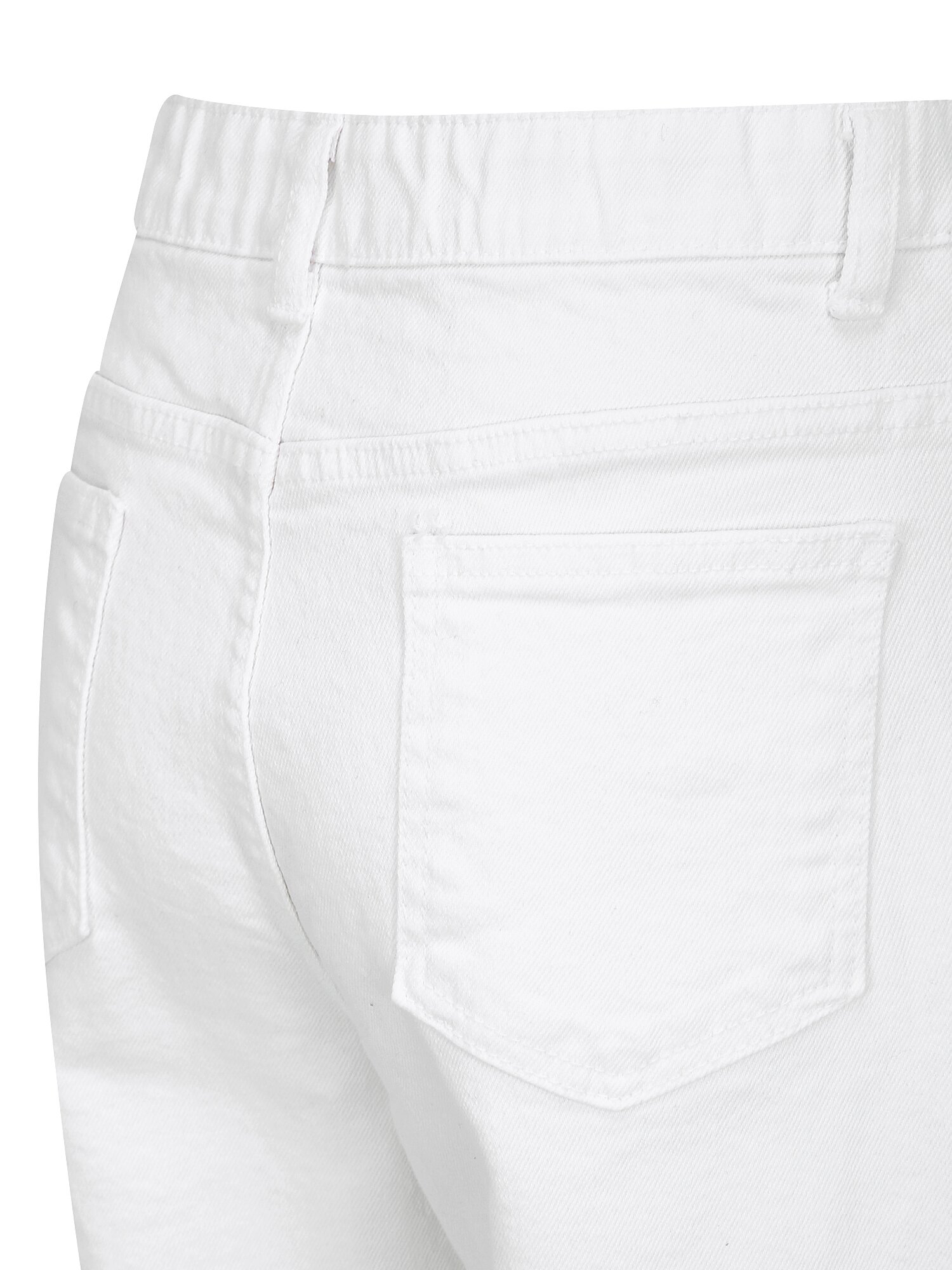 인밴딩 일자핏 데님 팬츠 (WHITE)