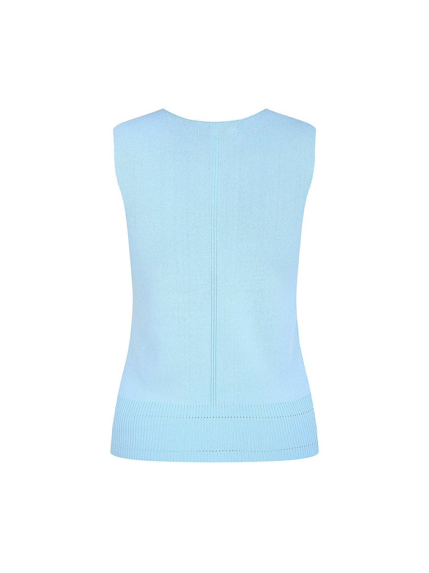 믹스 슬리브리스 스퀘어넥 니트 (LIGHT BLUE)