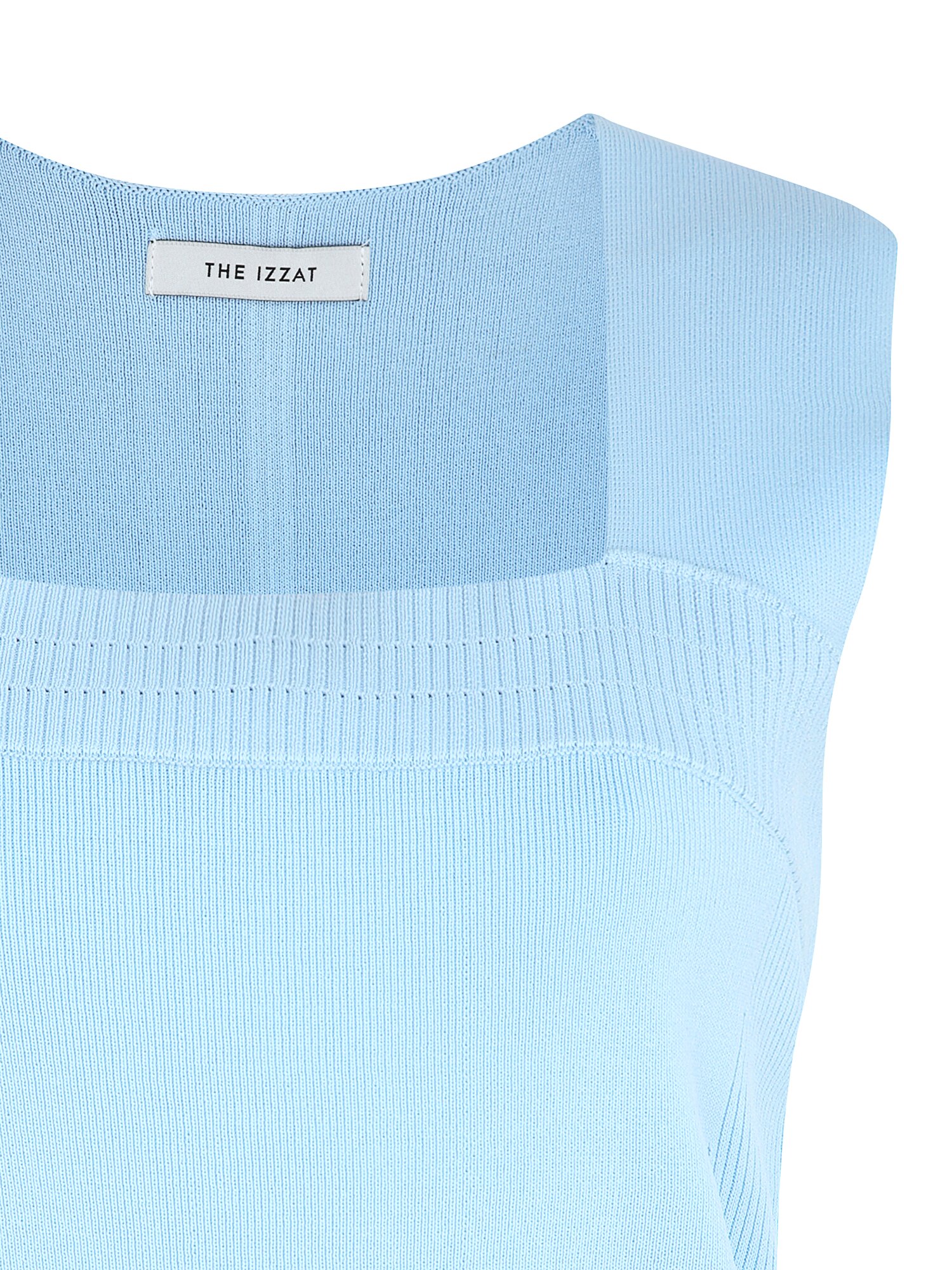 믹스 슬리브리스 스퀘어넥 니트 (LIGHT BLUE)