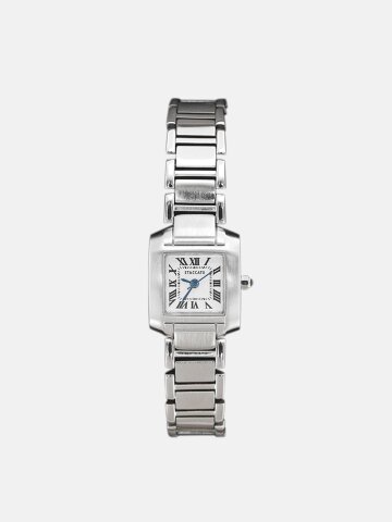 여성 모던 실버 메탈 링크 스트랩 사각 워치 스퀘어 오피스룩 손목시계 LMY007