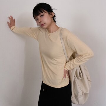 바켄 소프트 무지 루즈핏 긴팔 티셔츠 BK4318 (4COLOR)