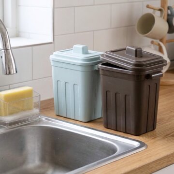 HICKIES 싱글라이프 밀폐형 위생적인 냉동보관 음식물 쓰레기통 1.8L