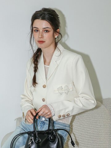 DD_Cropped tailored jacket_IVORY