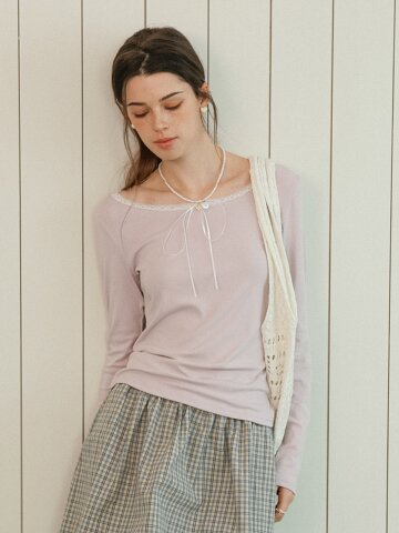 DD_Ribbon detail slim fit top_2color