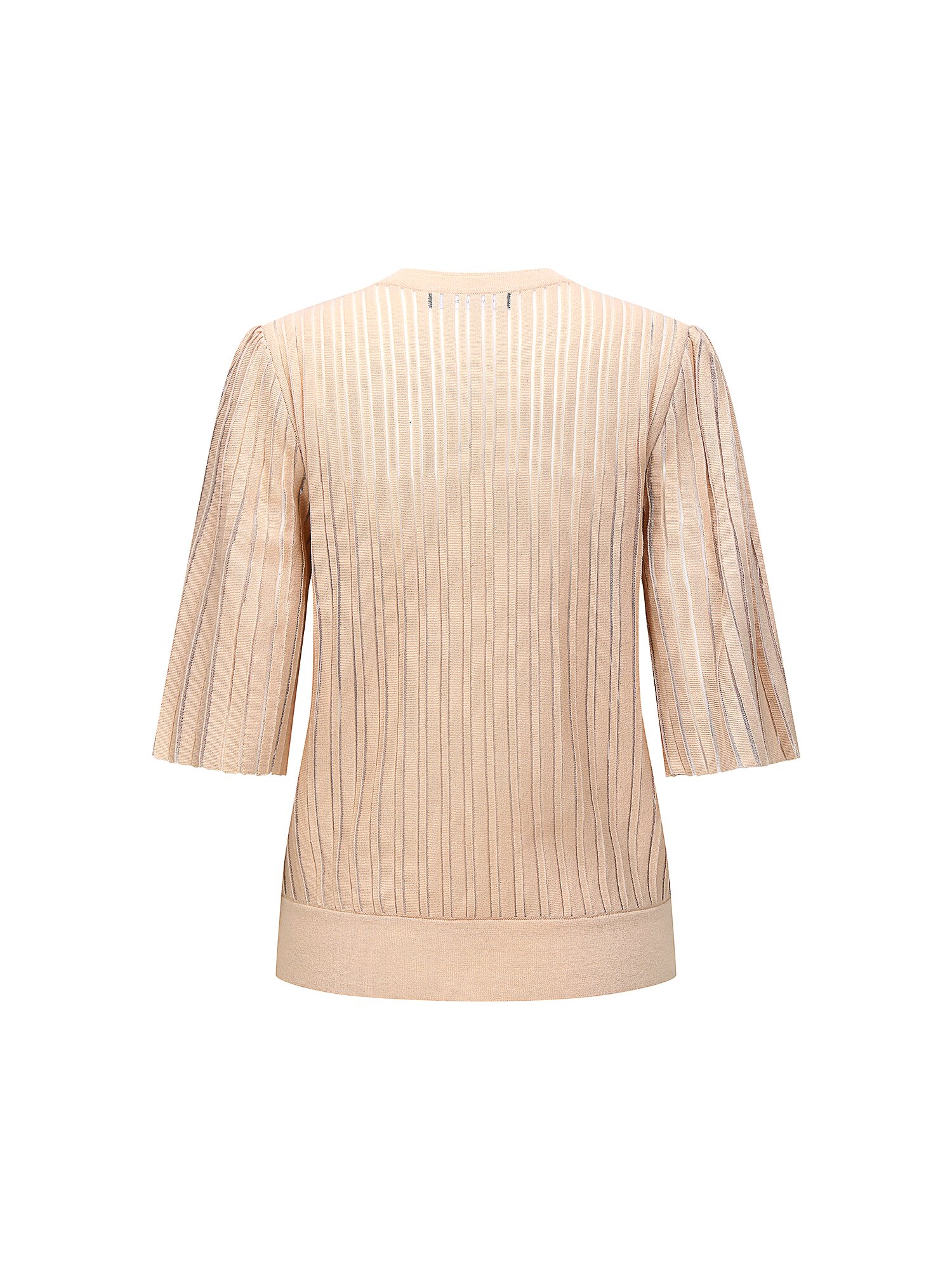 시스루 플리츠 벨 슬리브 가디건 (LIGHT BEIGE)