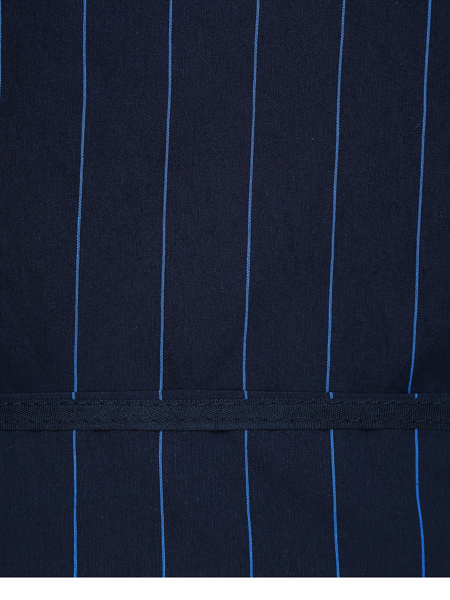 스트라이프 볼륨 슬리브 원피스 (STRIPE NAVY)