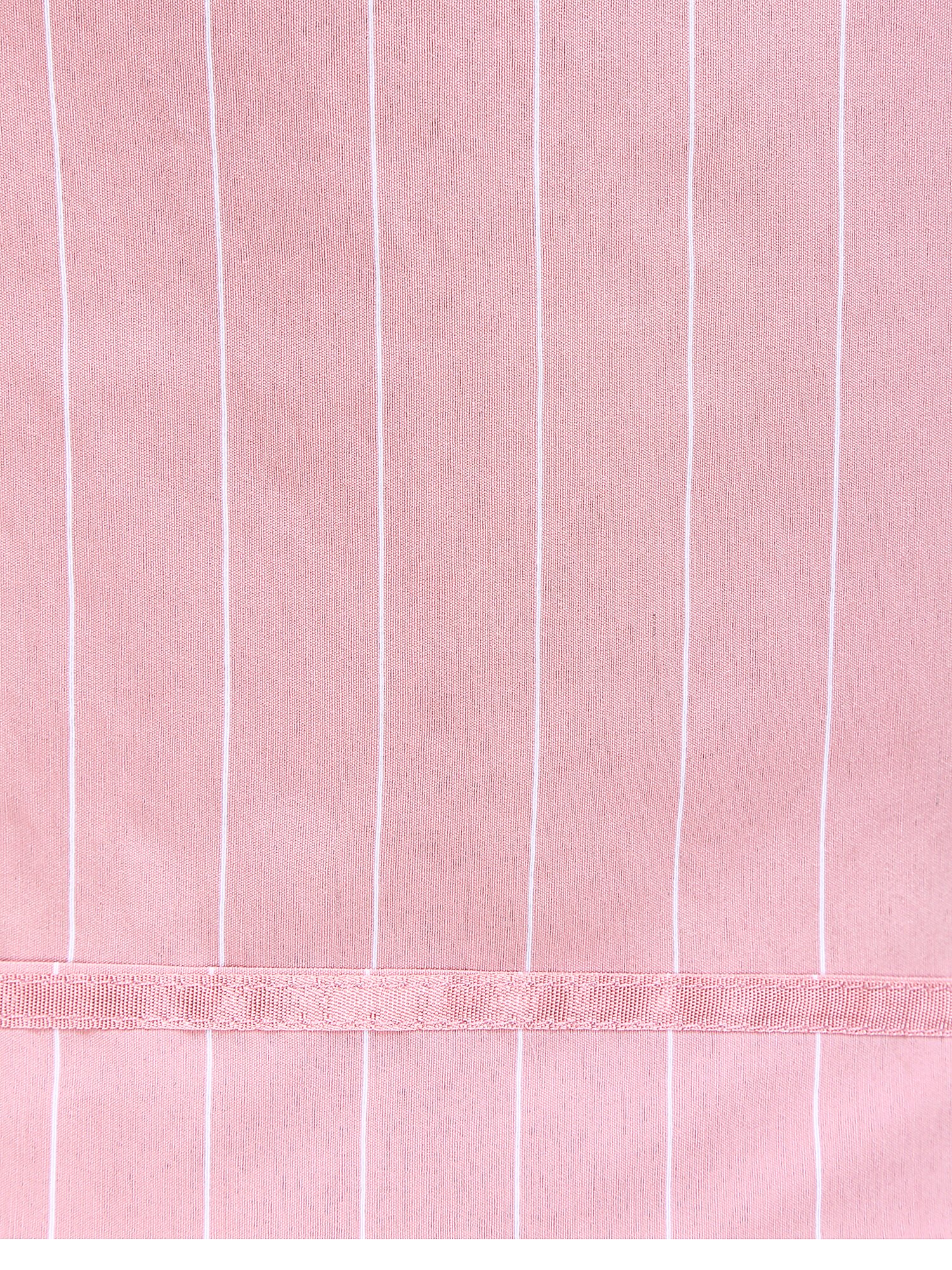 스트라이프 볼륨 슬리브 원피스 (STRIPE PINK)