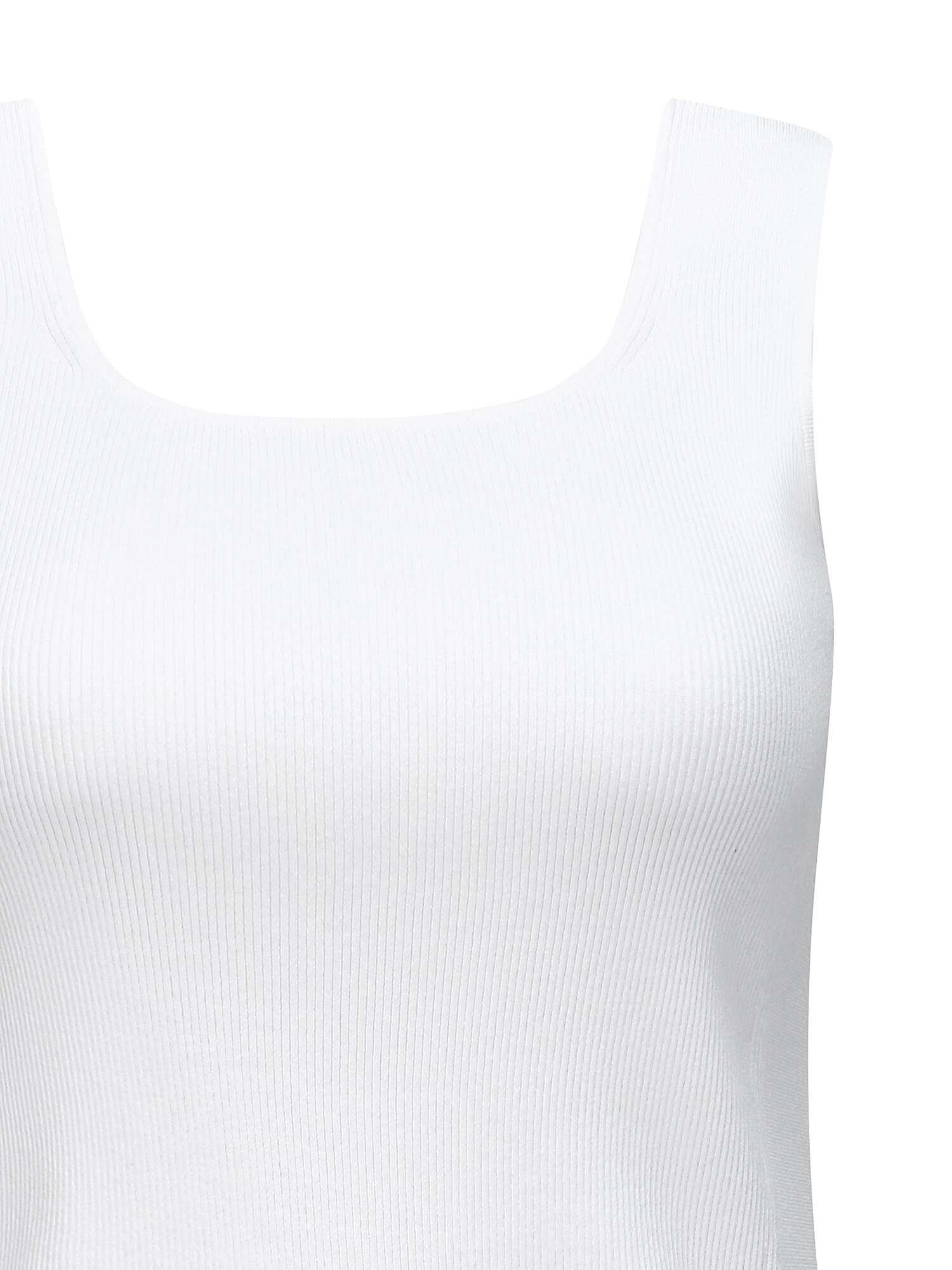 골지 믹스 슬리브리스 니트 (WHITE)