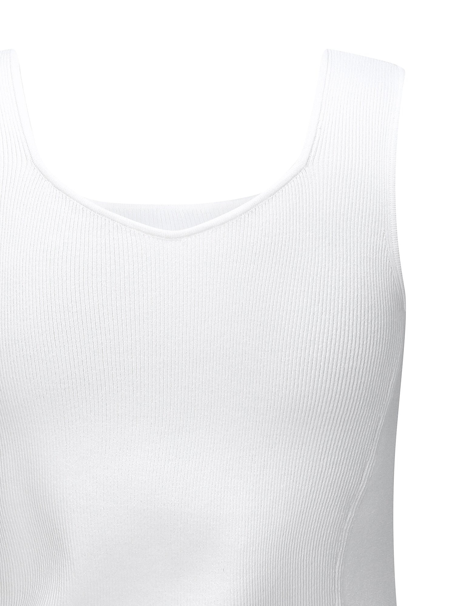 골지 믹스 슬리브리스 니트 (WHITE)