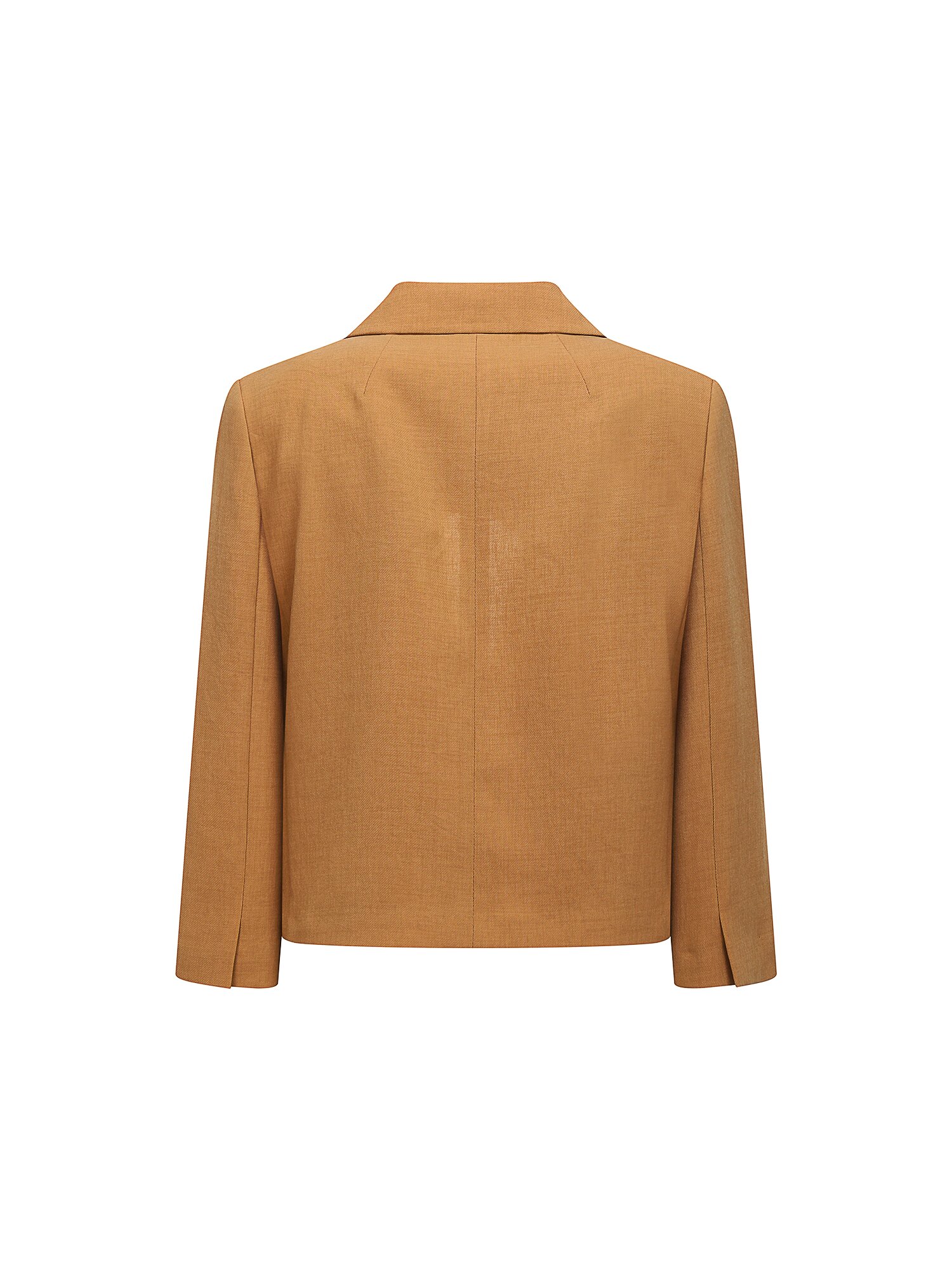 모던 피크드 라펠 크롭 재킷 (CAMEL)