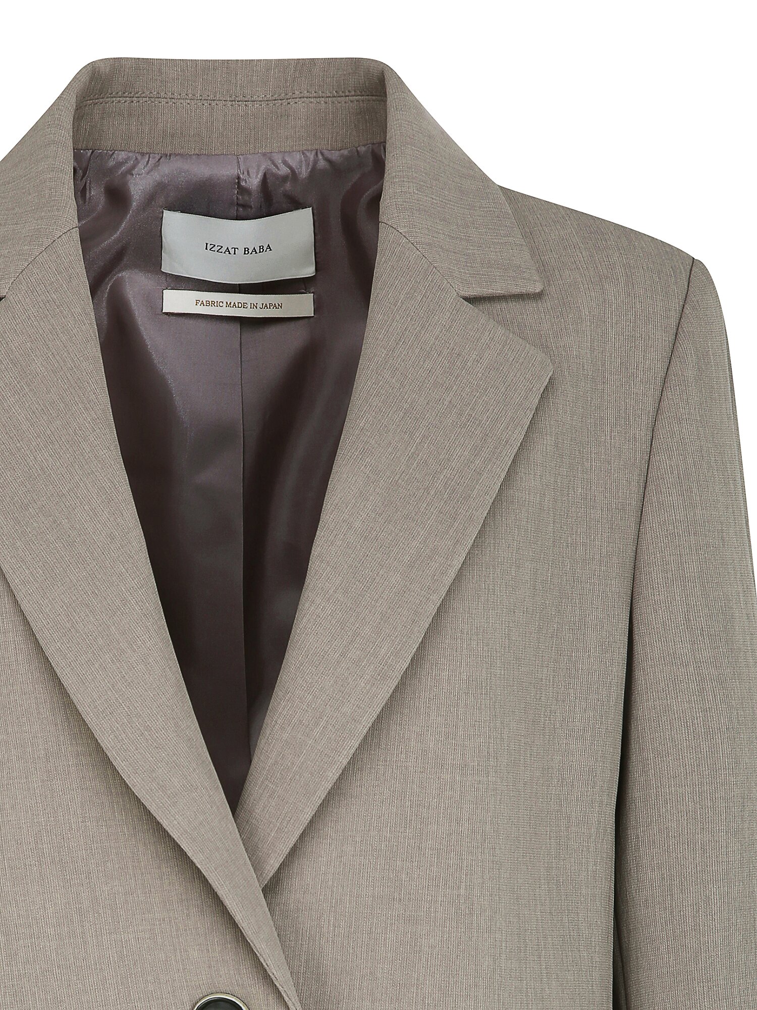 모던 백 슬릿 싱글 원버튼 재킷 (KHAKI BEIGE)