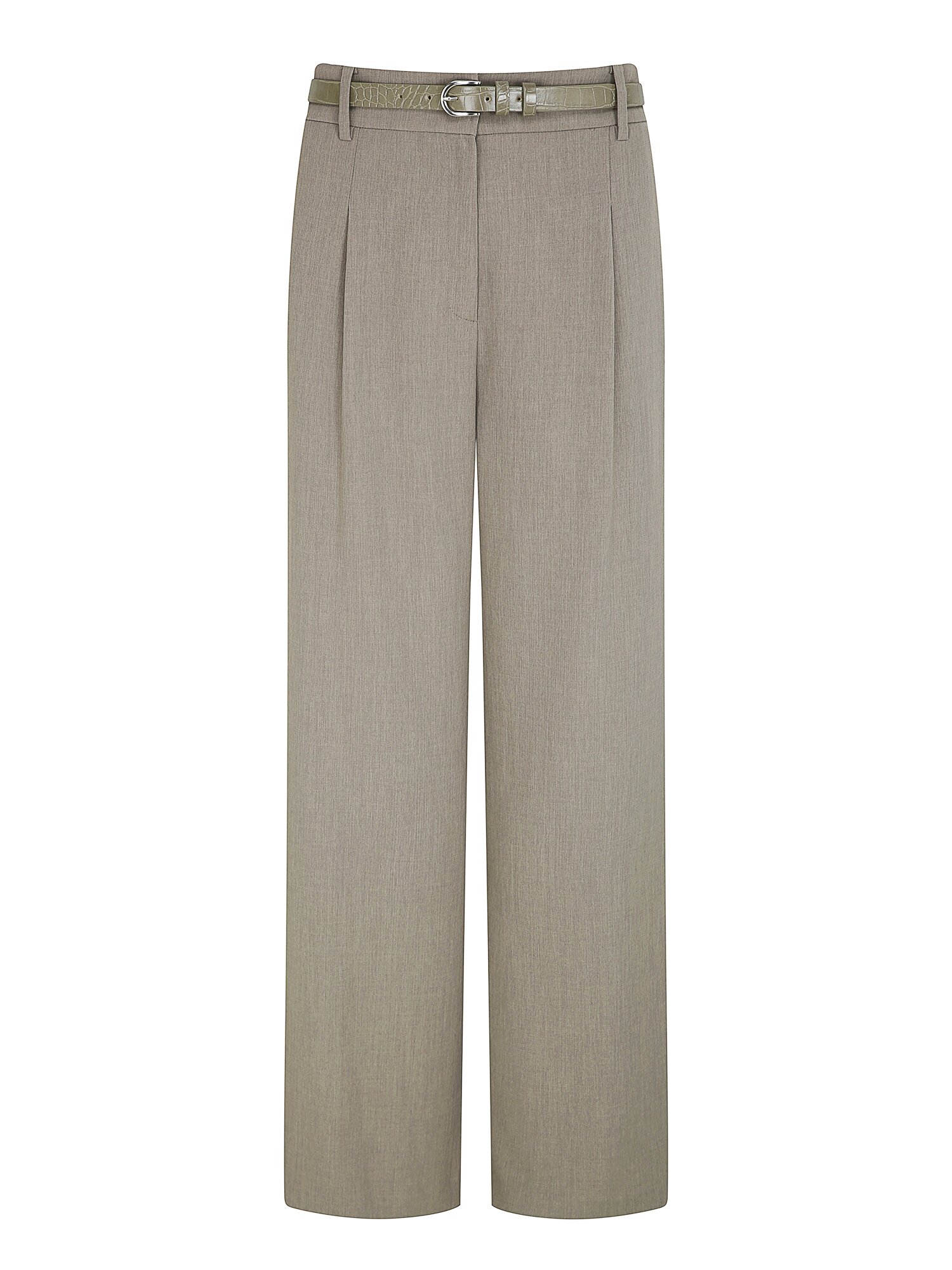 모던 원턱 와이드 일자핏 팬츠 (KHAKI BEIGE)