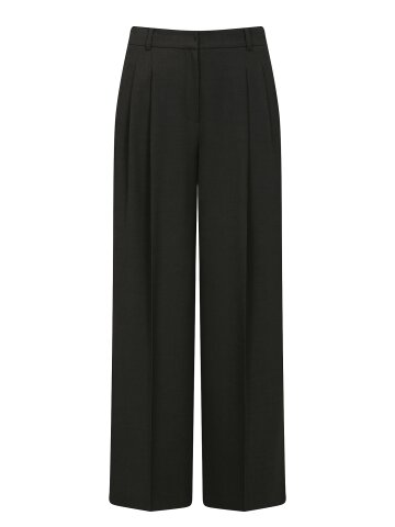 모던 투턱 와이드 팬츠 