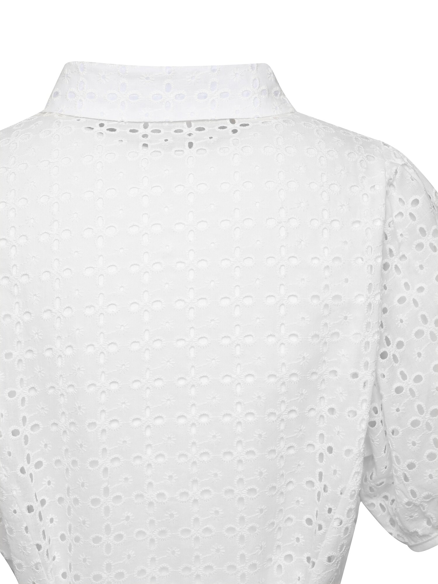 레이스 펀칭 칼라 블라우스 (WHITE)