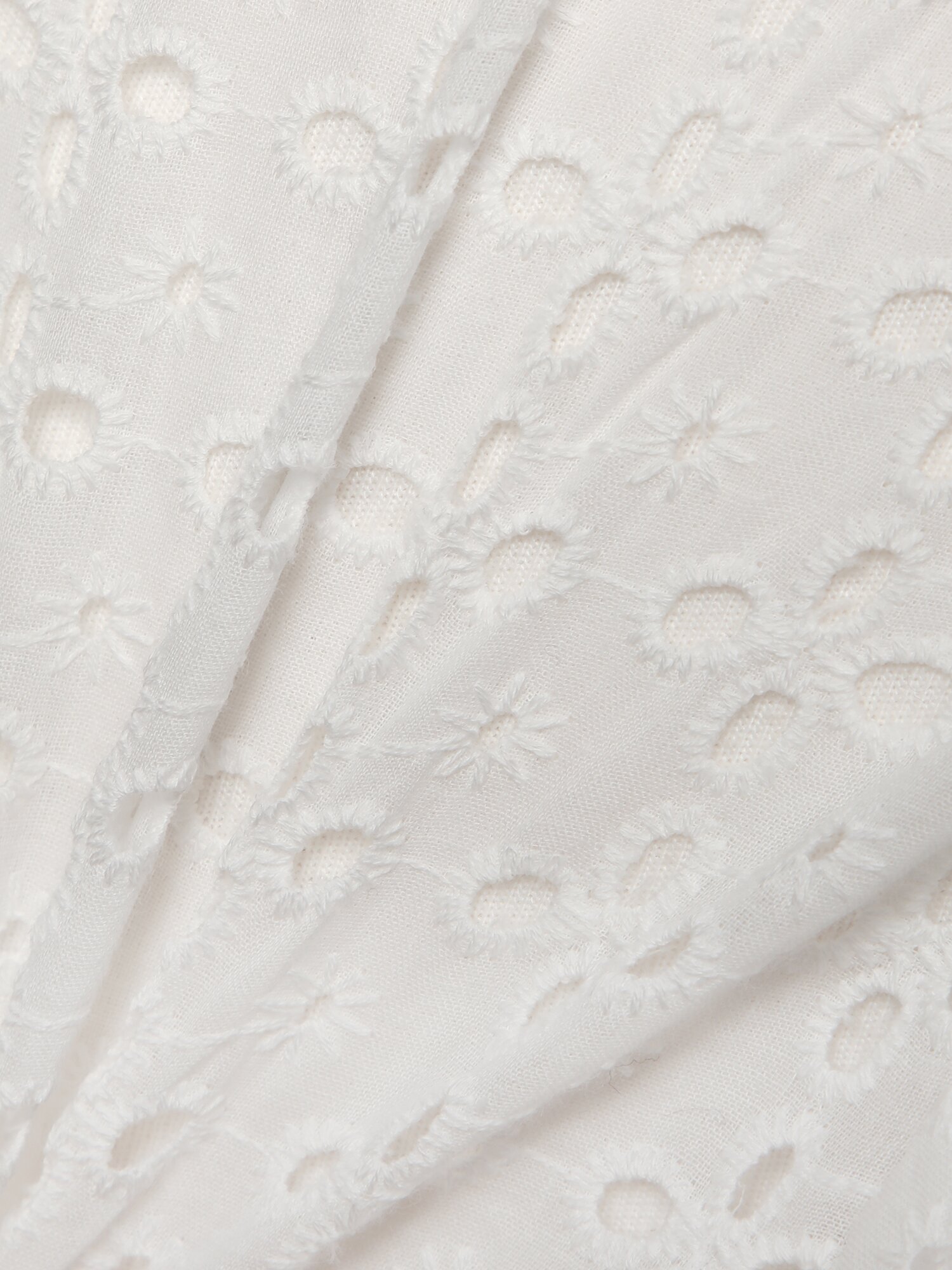 레이스 펀칭 칼라 블라우스 (WHITE)