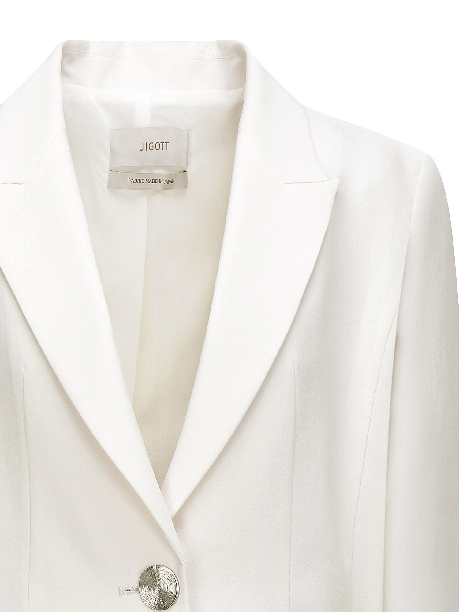 모던 피크드 라펠 크롭 재킷 (IVORY)