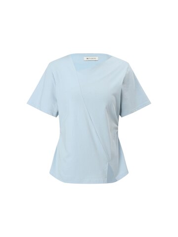 사선 라인 슬릿 티셔츠 