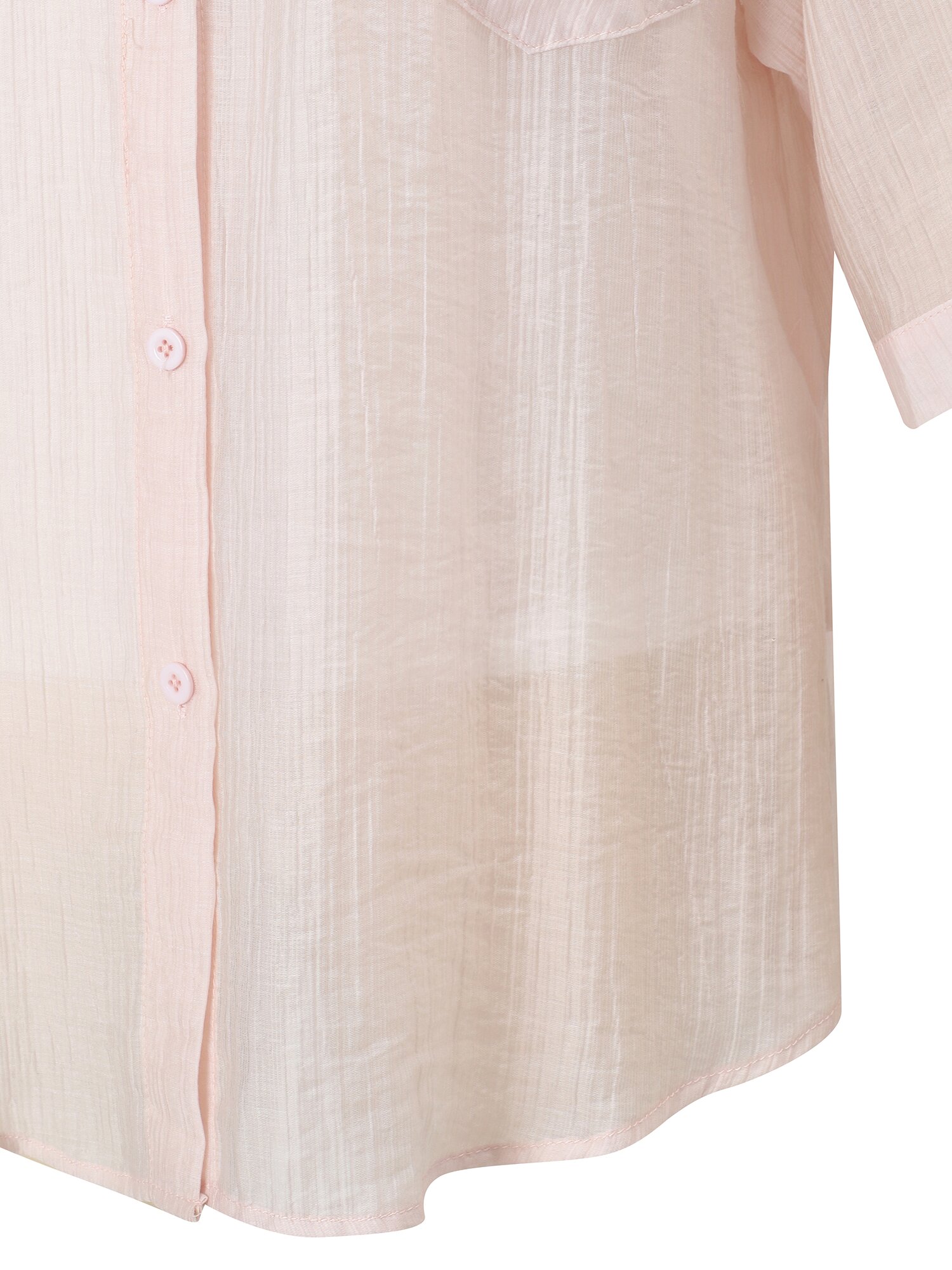 크링클 셔츠 칼라 블라우스 (PINK)