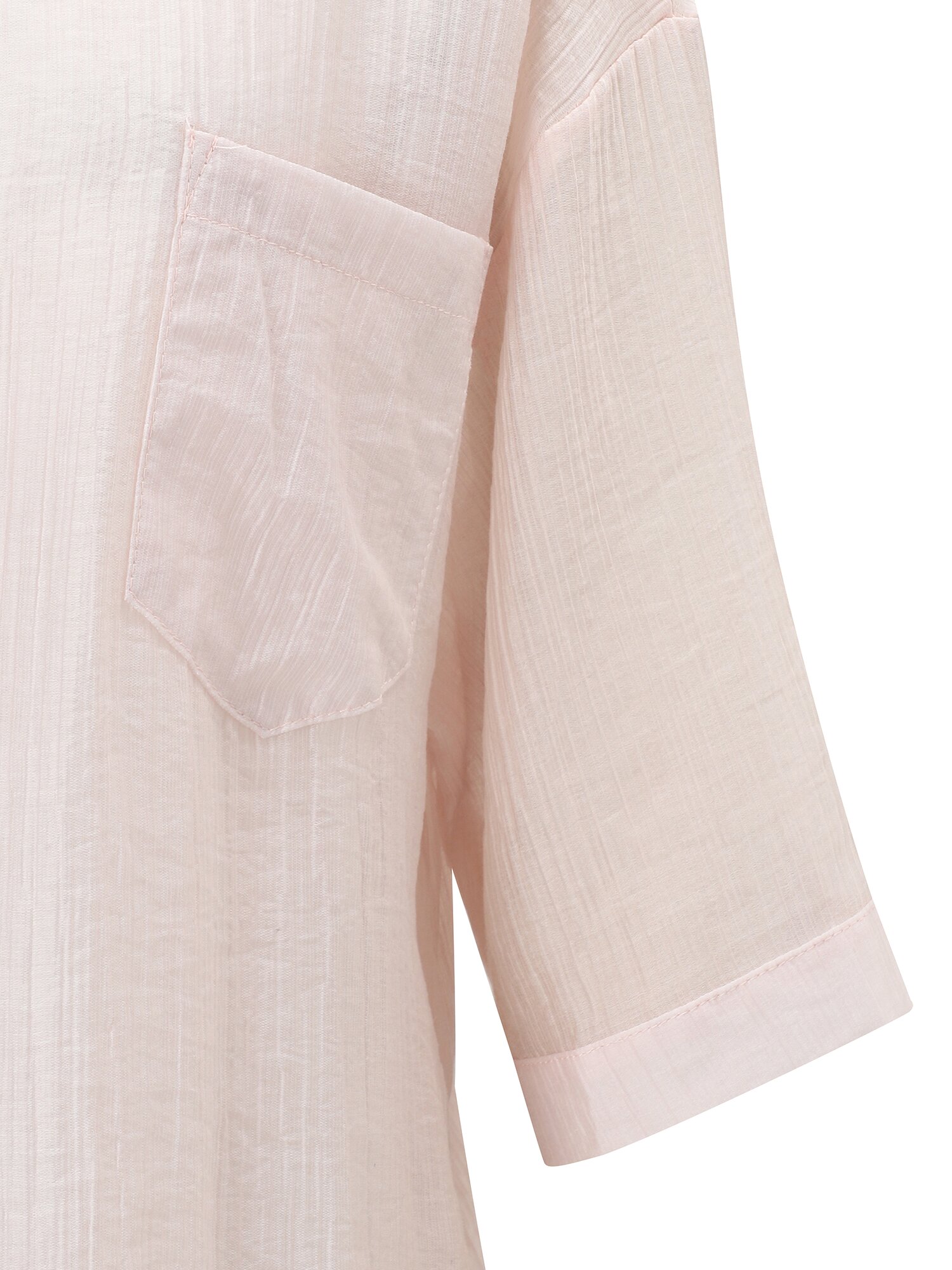 크링클 셔츠 칼라 블라우스 (PINK)