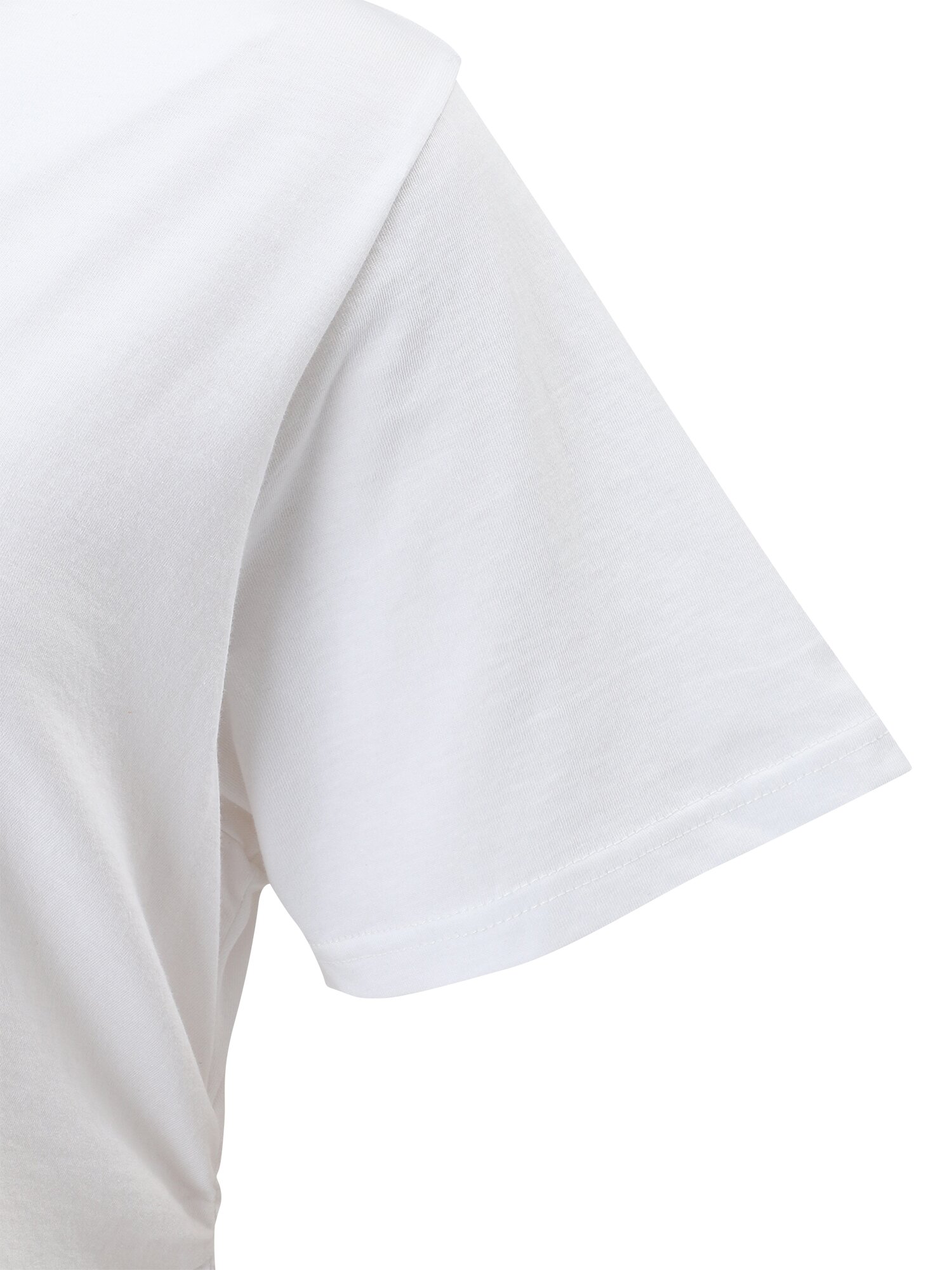 사선 라인 슬릿 티셔츠 (WHITE)