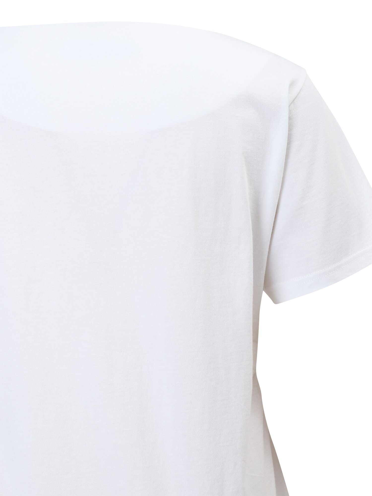 사선 라인 슬릿 티셔츠 (WHITE)