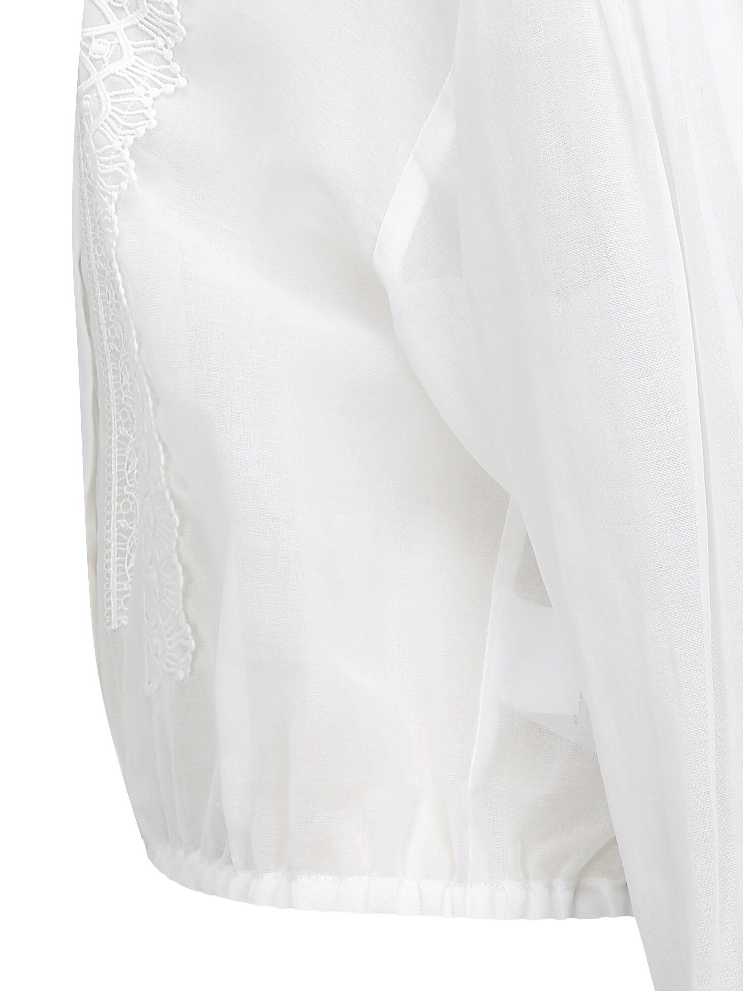 시스루 레이스 크롭 블라우스 (IVORY)