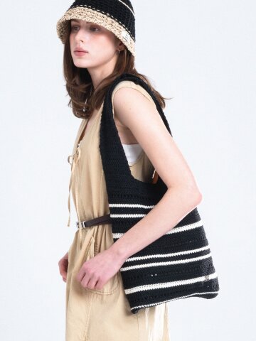 오레오 니트 숄더백_2color