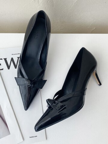 예레나 리본 펌프스_Black 6/7/8/9cm ODR219240
