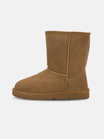 여성 겨울 방한화 소가죽 신발 스웨이드 슈즈 털 안감 미들 부츠 LWS383