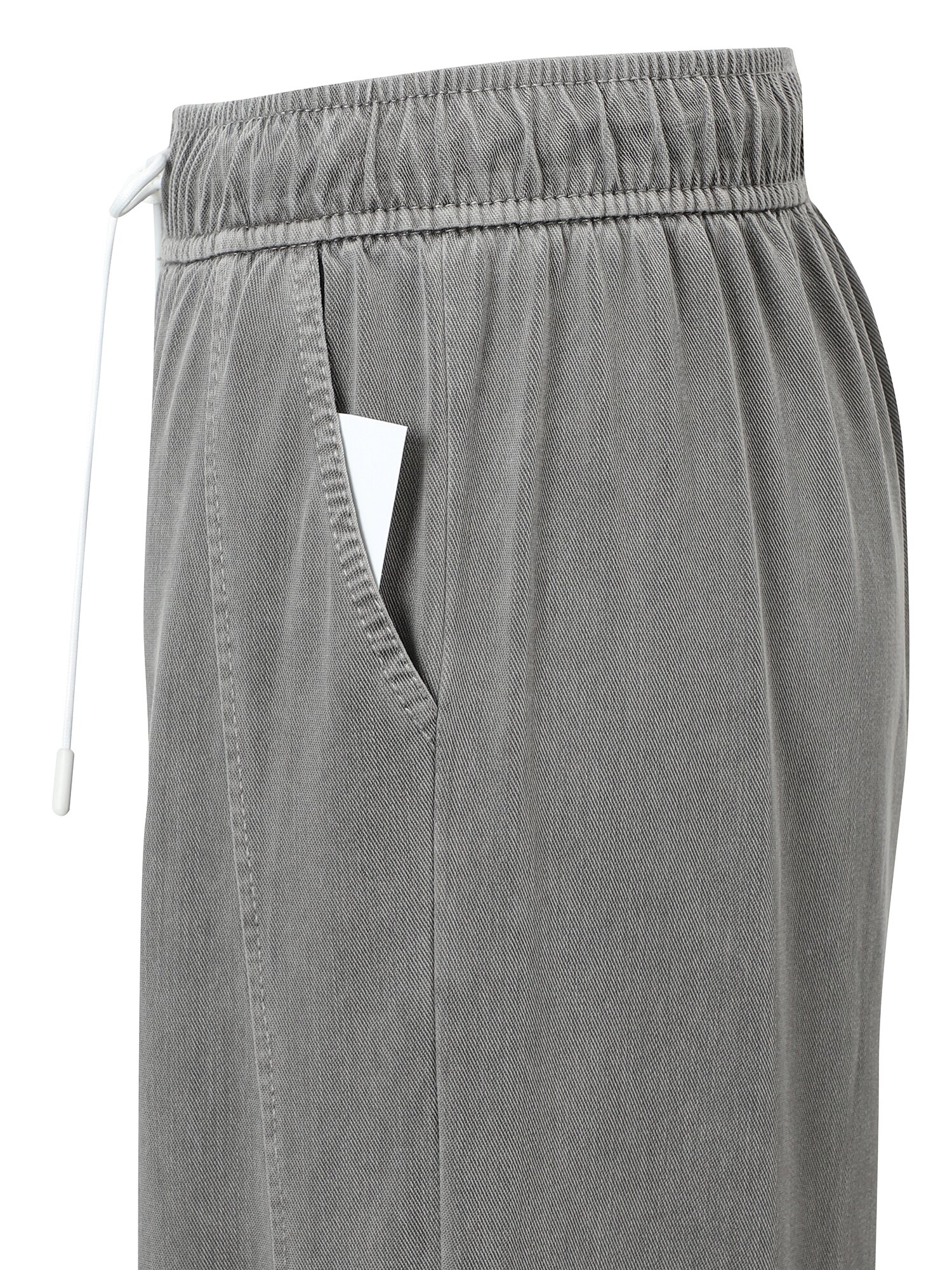 밴딩 스트링 와이드핏 팬츠 (DARK GREY)