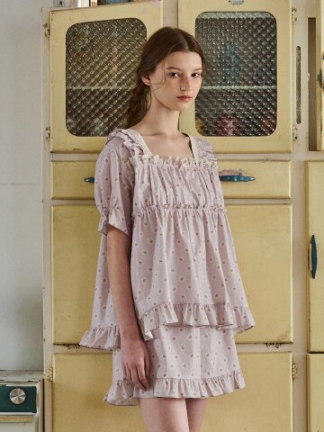 앤의 솔잠 반팔 투피스 라벤더 (40수)