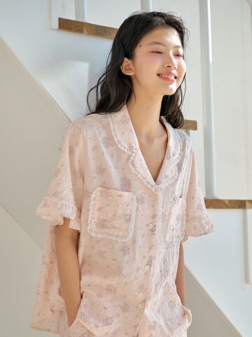 샤베르 반팔 여성페어 피치 (32수)