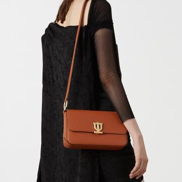 바울백 숄더 크로스백 솔리드 카멜 DBU2003BDM