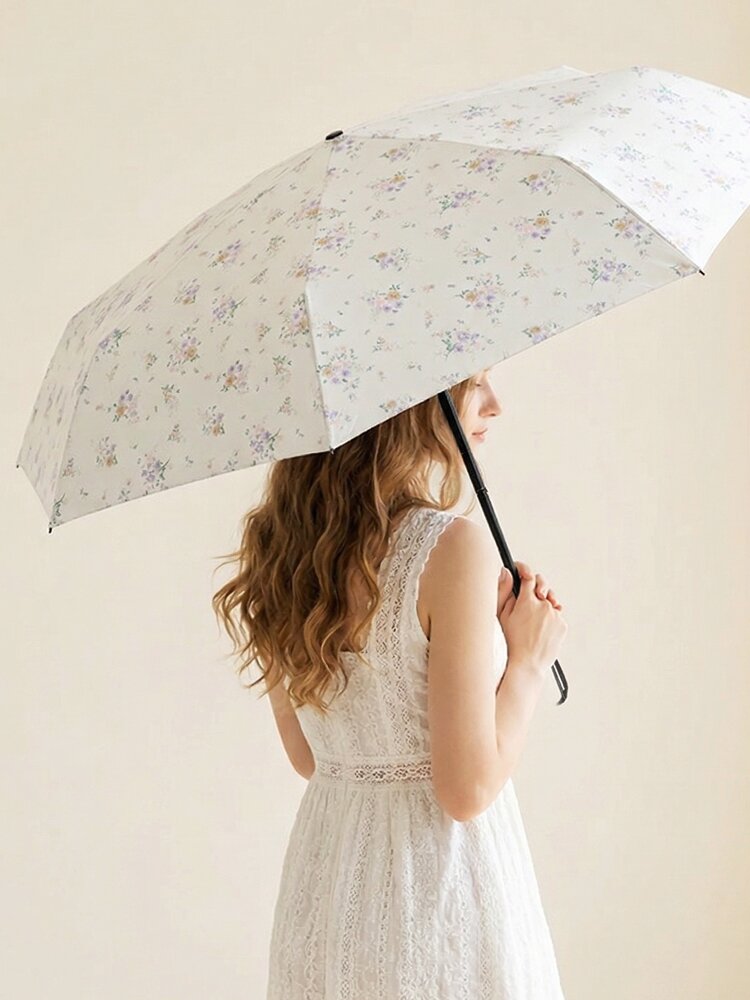 다네프 초경량130g 꽃무늬 고밀도 고급 암막 UV차단 양산 J319