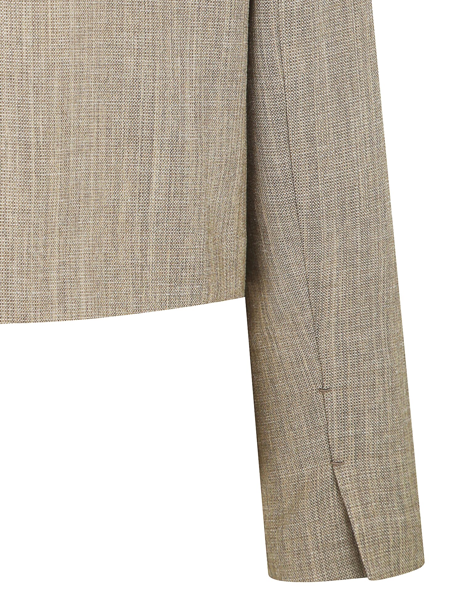 린넨 테일러드 더블 크롭 재킷 (DARK BEIGE)