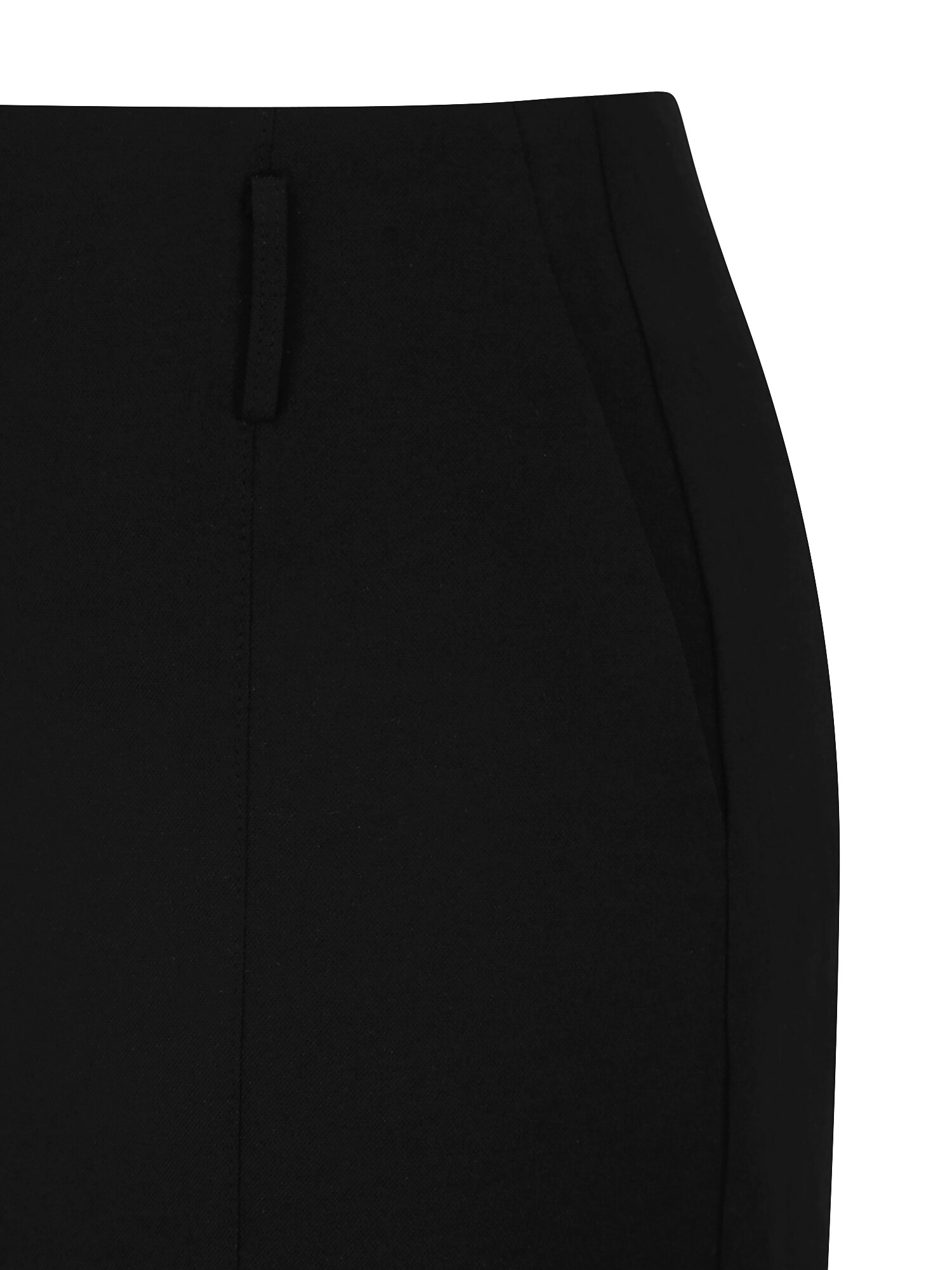 린넨 벨티드 H라인 스커트 (BLACK)