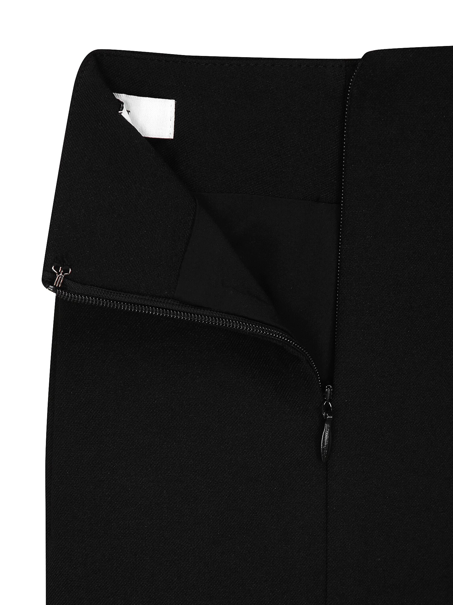 린넨 벨티드 H라인 스커트 (BLACK)