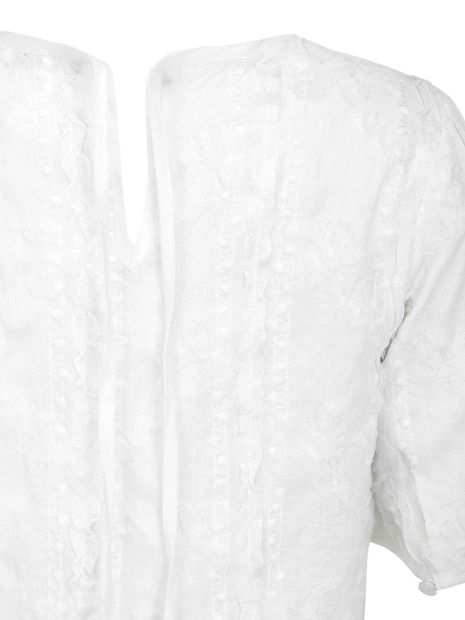 퍼프 블라우스 +스크런치 세트 (WHITE)