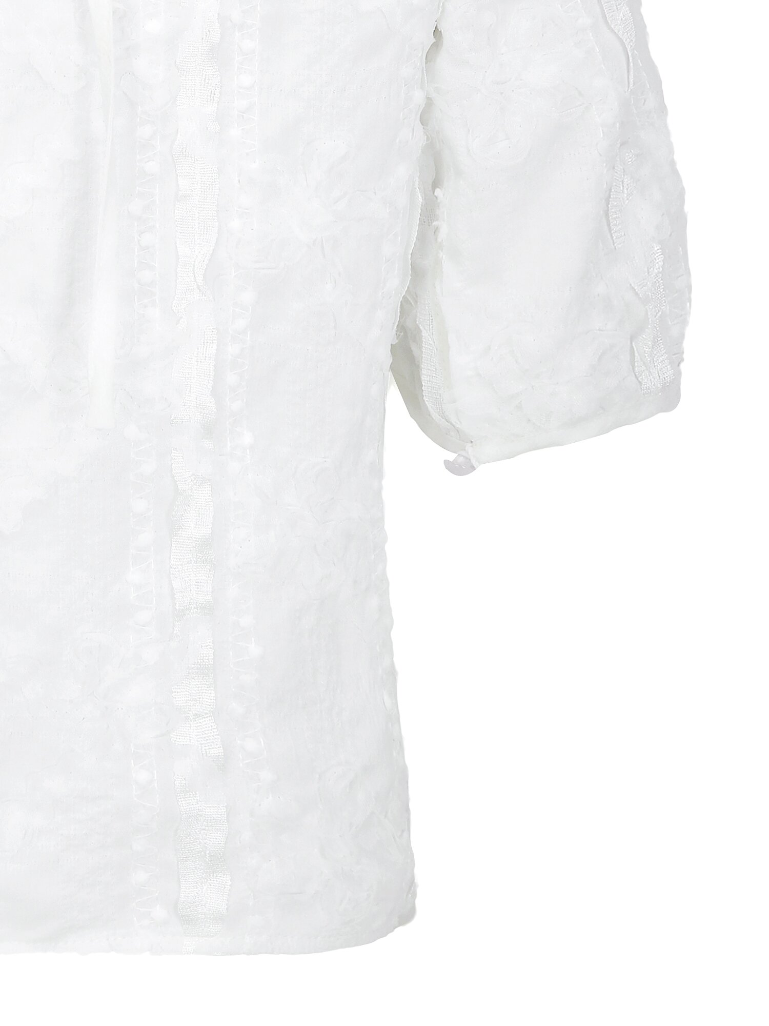 퍼프 블라우스 +스크런치 세트 (WHITE)