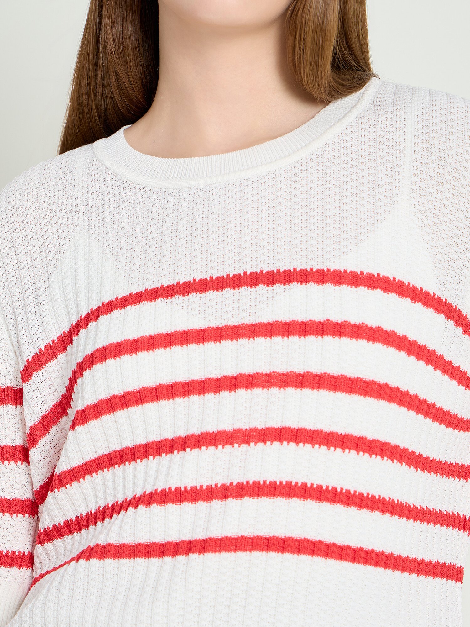 스카시 스트라이프 풀오버 니트 (STRIPE RED)