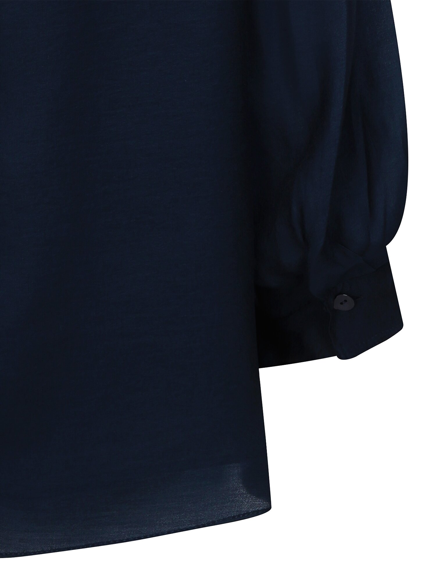 백 타이 카울넥 블라우스 (NAVY)