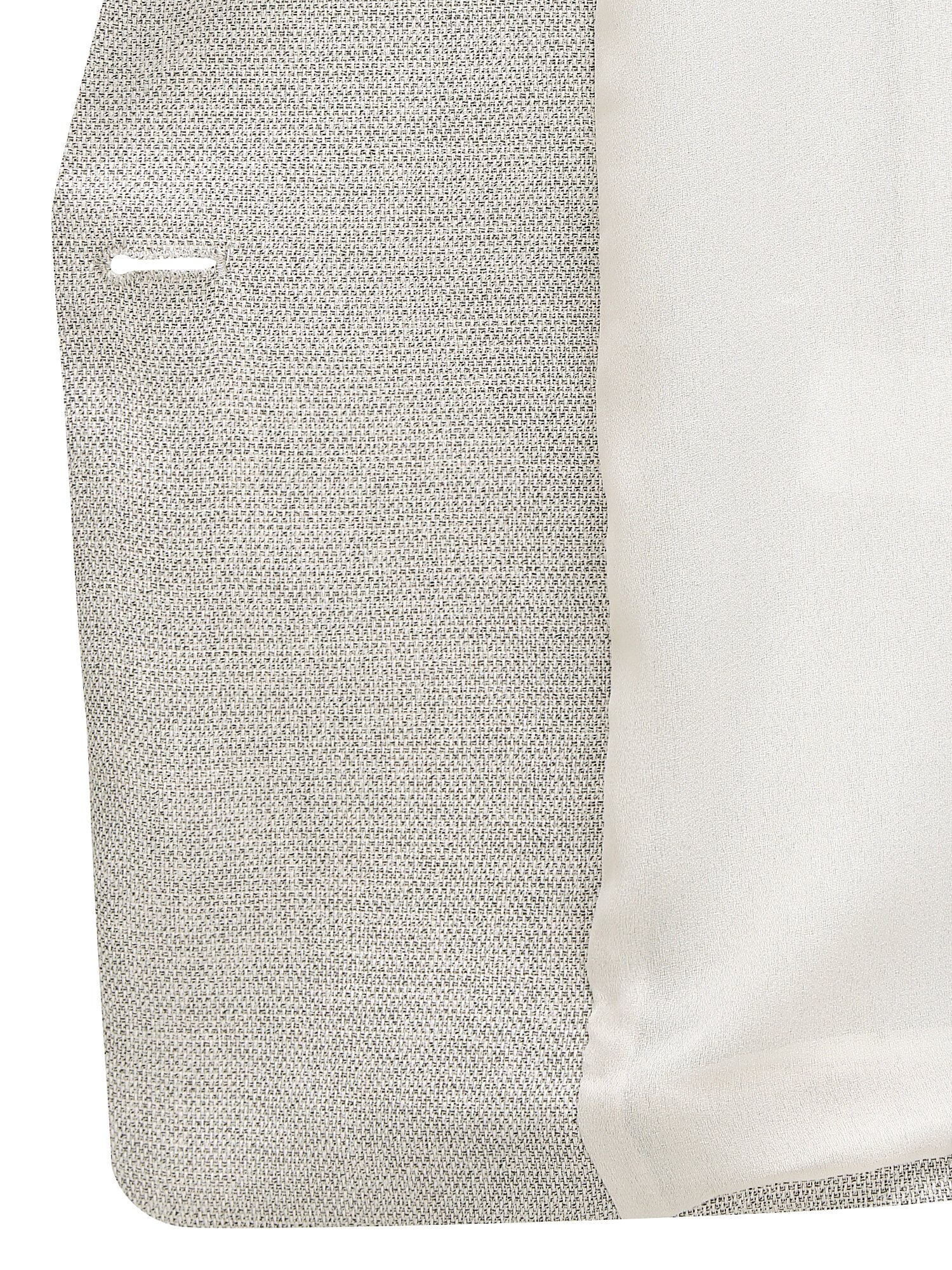 잔조직 포켓 7부 원버튼 재킷 (MELANGE BEIGE)