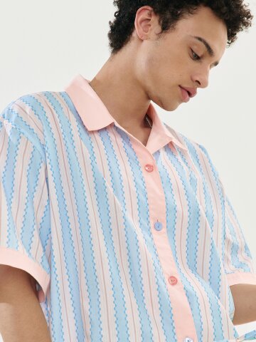 폴라 반팔 페어 살몬블루 (40수) size2