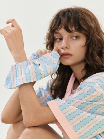 폴라 스크런치 살몬블루 (40수)