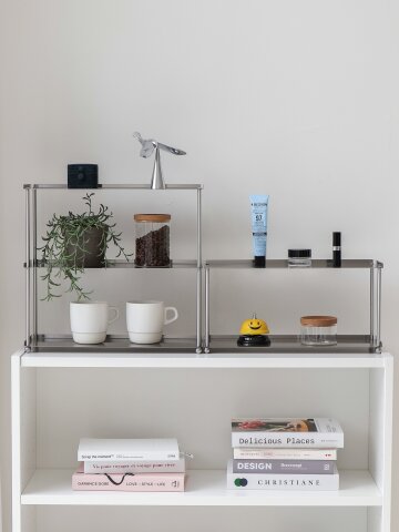 스텐 미니 선반 2단 3단 홈카페 감성 주방 정리 선반